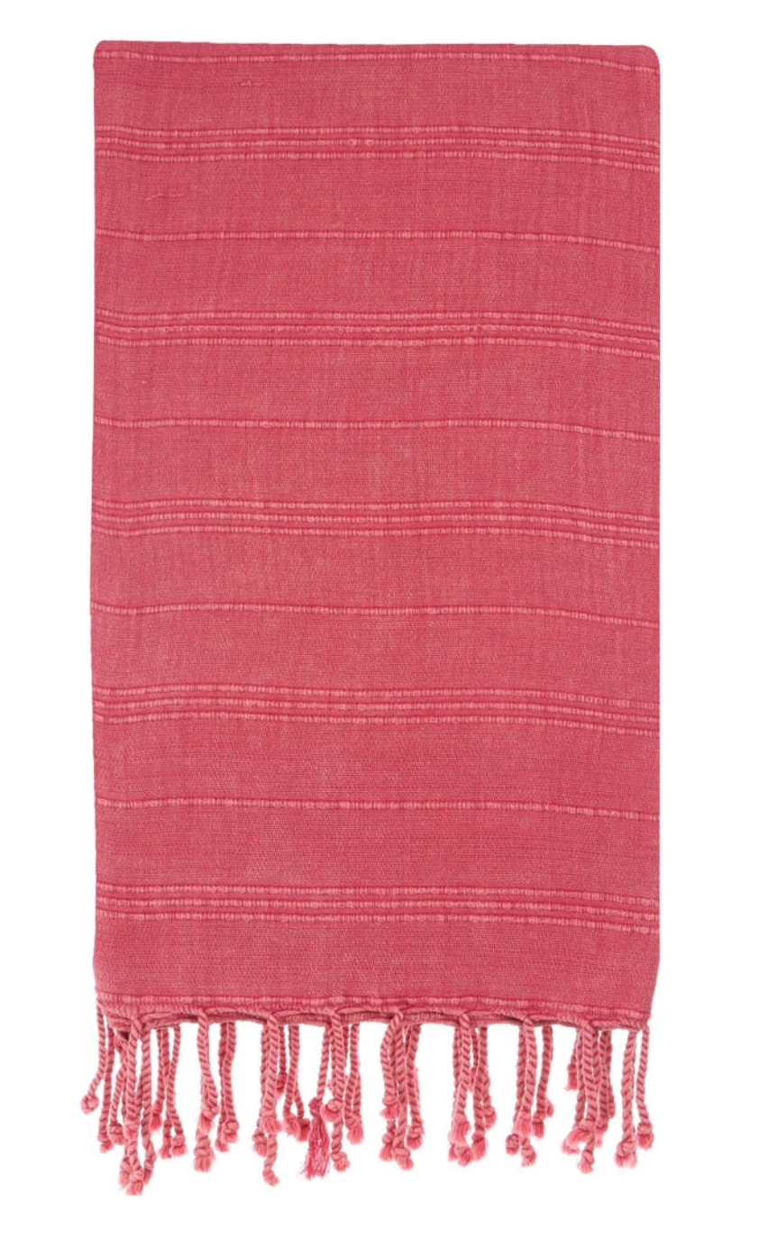 HERCULES STONE WASH ROSE TURKISH TOWEL